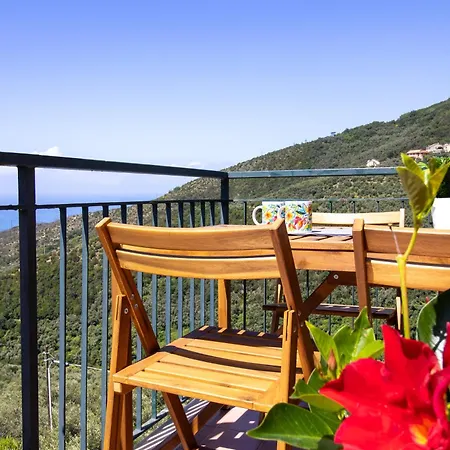 256 - Casa San Bernardo Vista Mare, Nel Di Sestri Levante